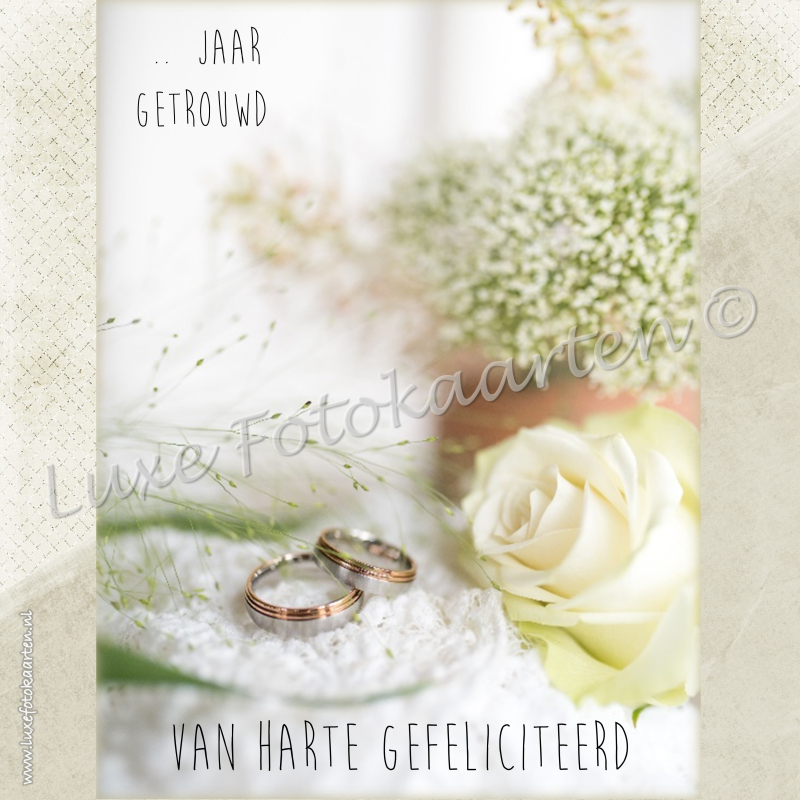 Jubileum - … jaar getrouwd gipskruid